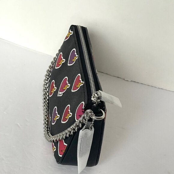 Coach Nolita 19 Shoulder Bag Heart Bolt Black Wristlet Clutch CW452 ORG PKG - Picture 10 of 12